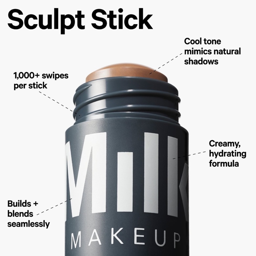 LAST 1! MILK Makeup Sculpt Cream Contour Stick TOASTED 🪞 NEW IN BOX - Picture 6 of 8